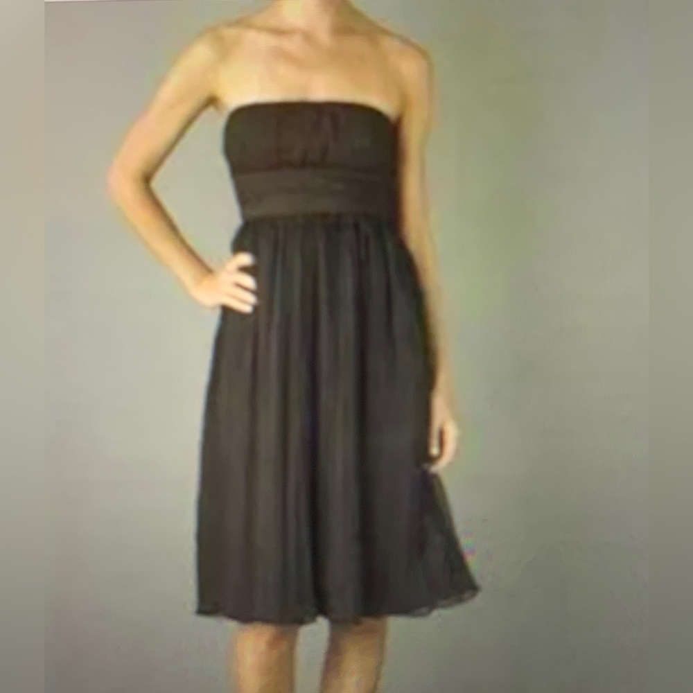 NWT J. Crew Black Strapless 100% Silk Special Occasion & Party Dress, Size: 8